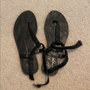 Franco Sarto Black Sandals